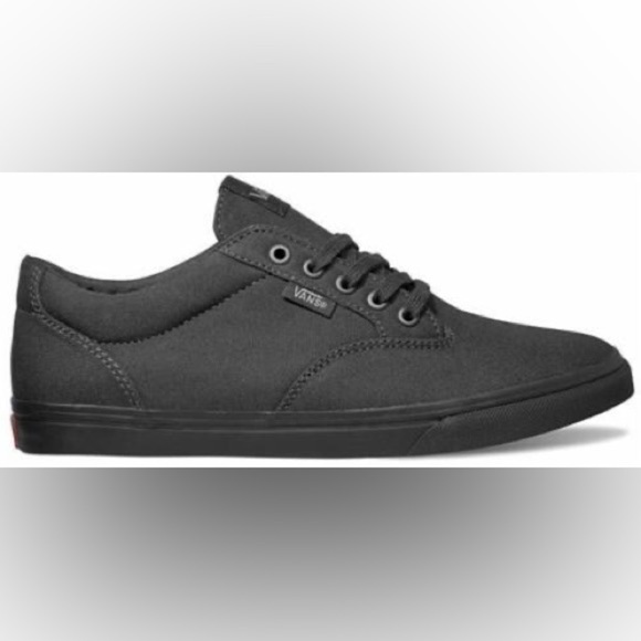 Vans Winston Low Canvas Sneaker | Black | Women’s 5.5 | NEW in BOX!!!🖤👟🚲 - Picture 1 of 11